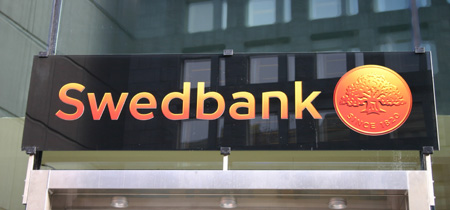 Swedbank skylt